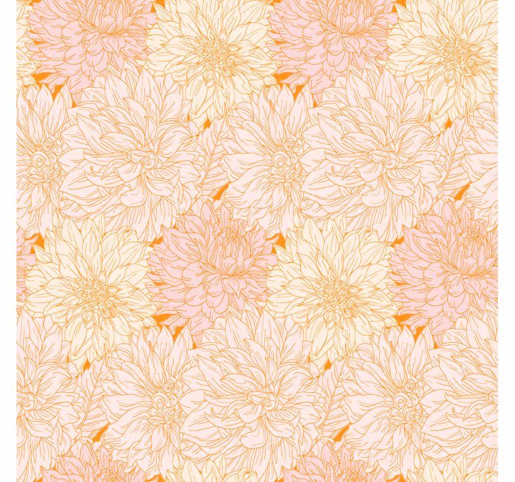 Bases para copos com arranjo de motivo floral - TenStickers