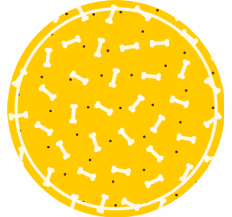 Bases para copos padrão osso redondas - TenStickers