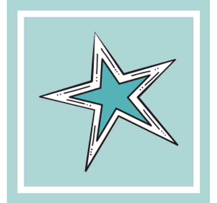 Bases para copos cerveja acento gráfico estelar - TenStickers