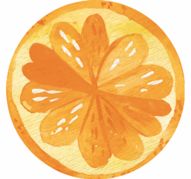 Bases para copos conceitos de fatias cítricas - TenStickers