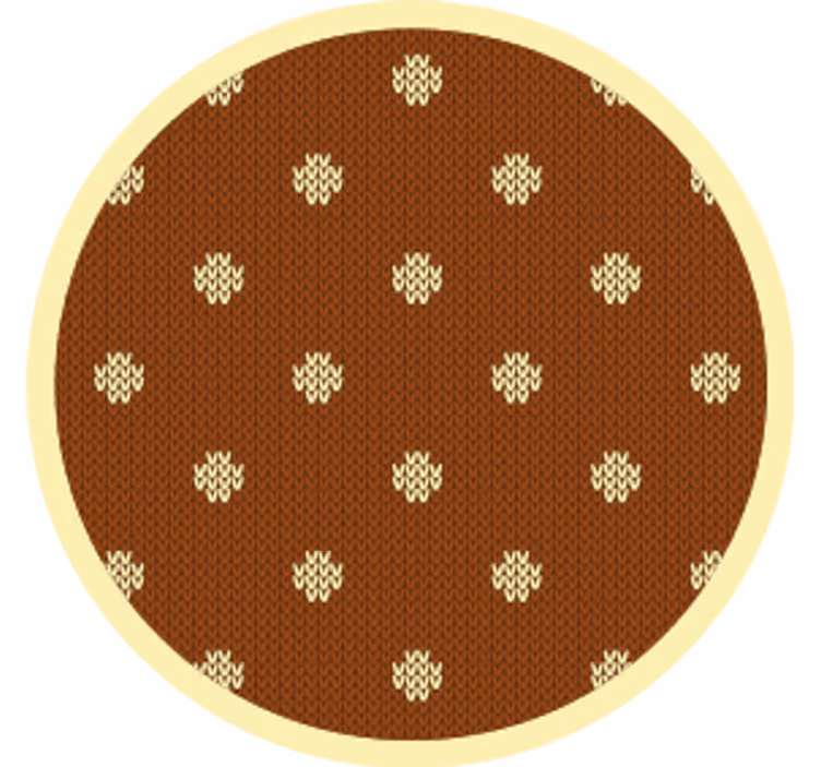 Bases para copos com poás marrons texturizados - TenStickers