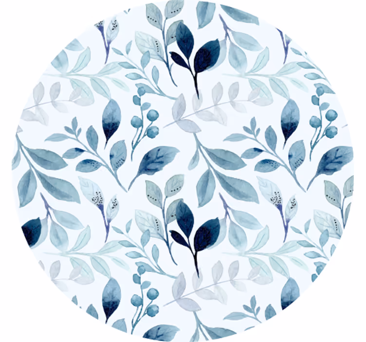 Bases para copos com padrão de folhas florais - TenStickers