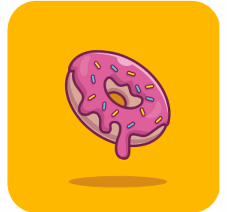 Bases para copos cerveja doce de pastry rosa - TenStickers