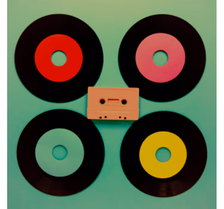 Bases para copos alternativas Disco de vinil disco excêntrico - TenStickers