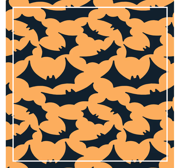 Base paracopos halloween com estampa de morcegos - TenStickers