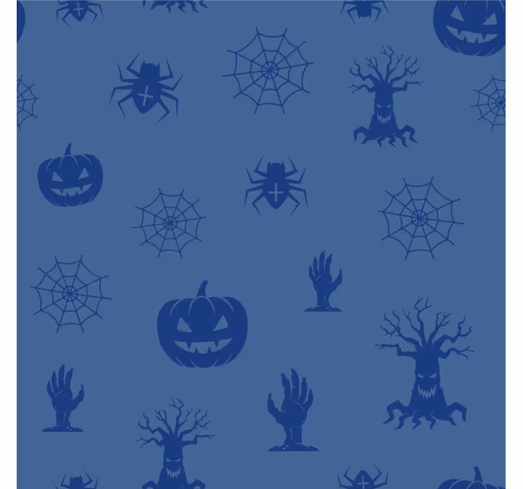 Base paracopos halloween padrão sombras assustadoras - TenStickers