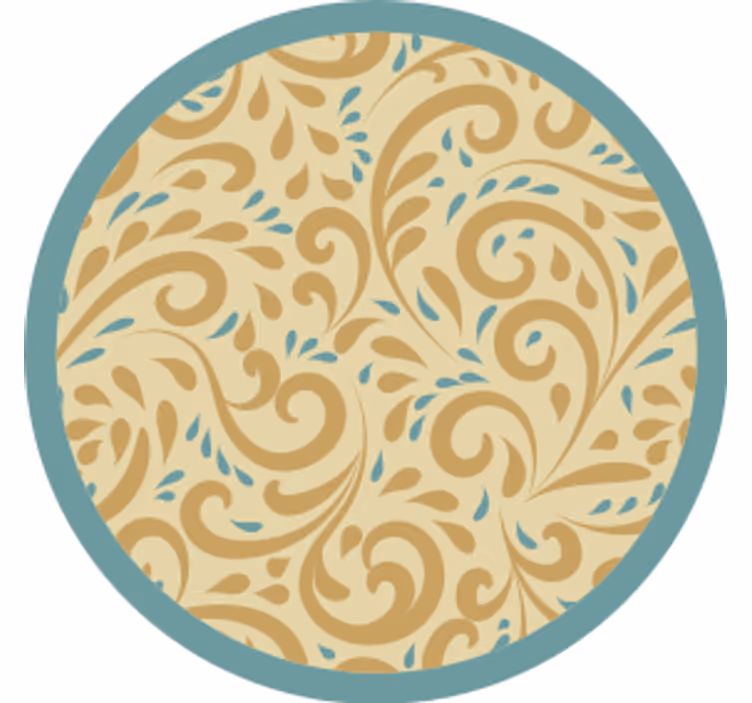 Bases para copos inspiração floral elegante - TenStickers
