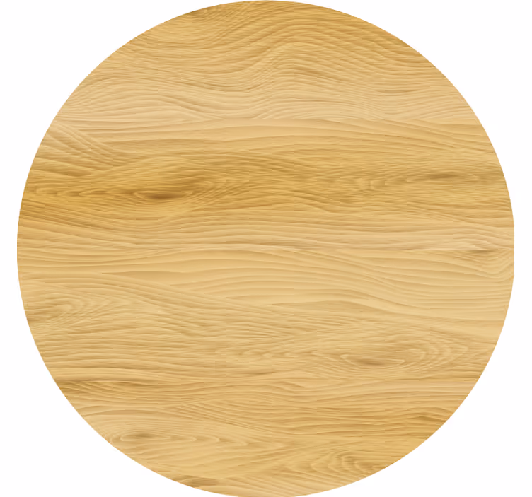 Bases para copos superfície circular de madeira natural - TenStickers