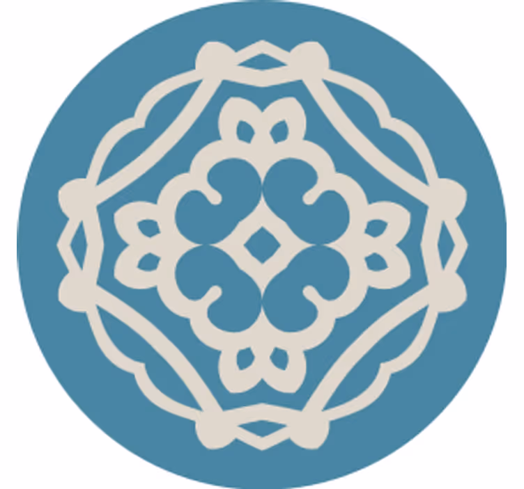 Bases para copos com sobreposição de padrão intricado - TenStickers