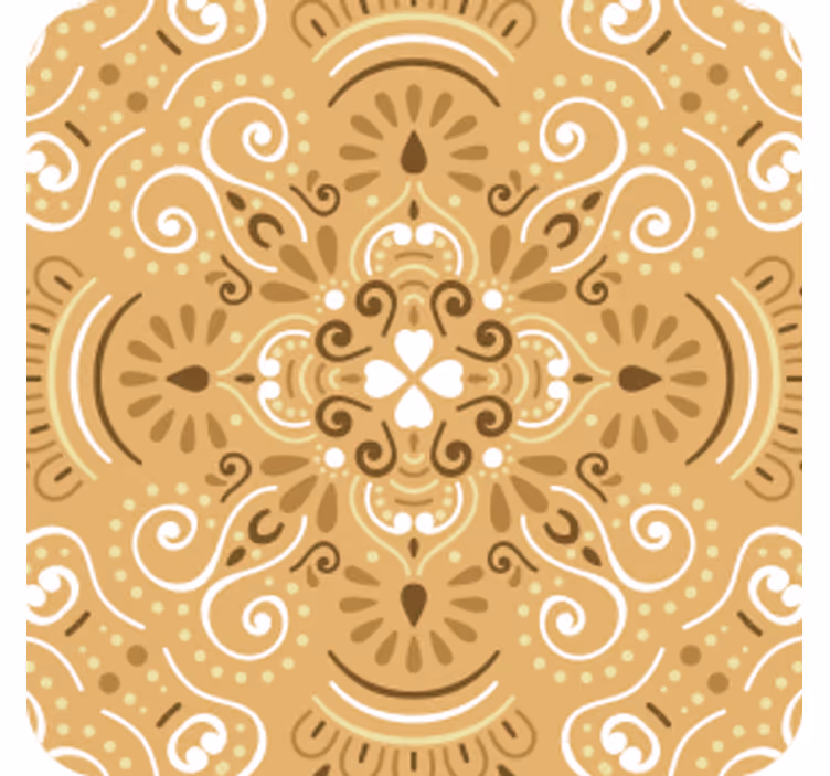 Bases para copos com padrão de redemoinho intricado - TenStickers