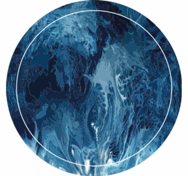 Bases para copos padrão azul em espiral abstracto - TenStickers