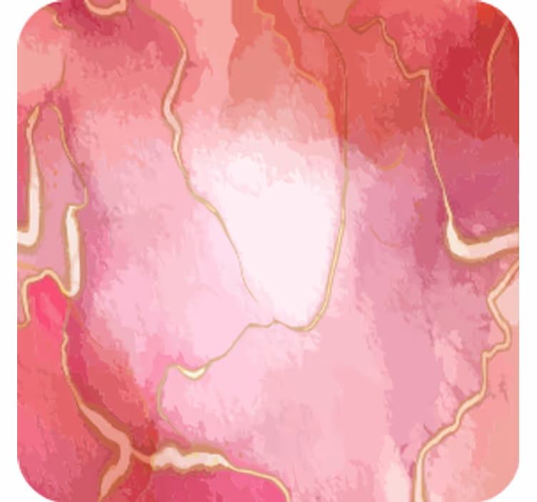 Bases para copos mármore rosa fluido - TenStickers