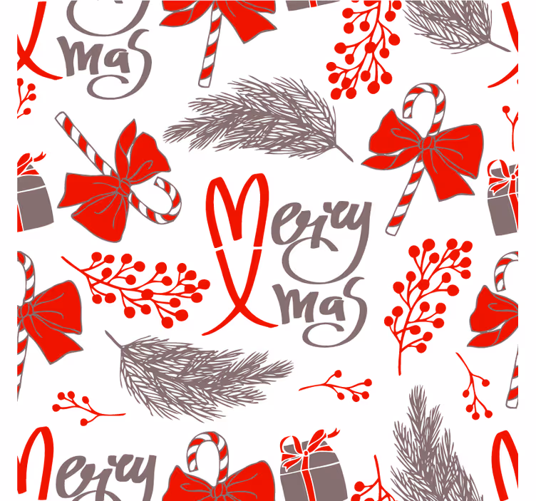 Bases para copos de natal com padrões festivos - TenStickers