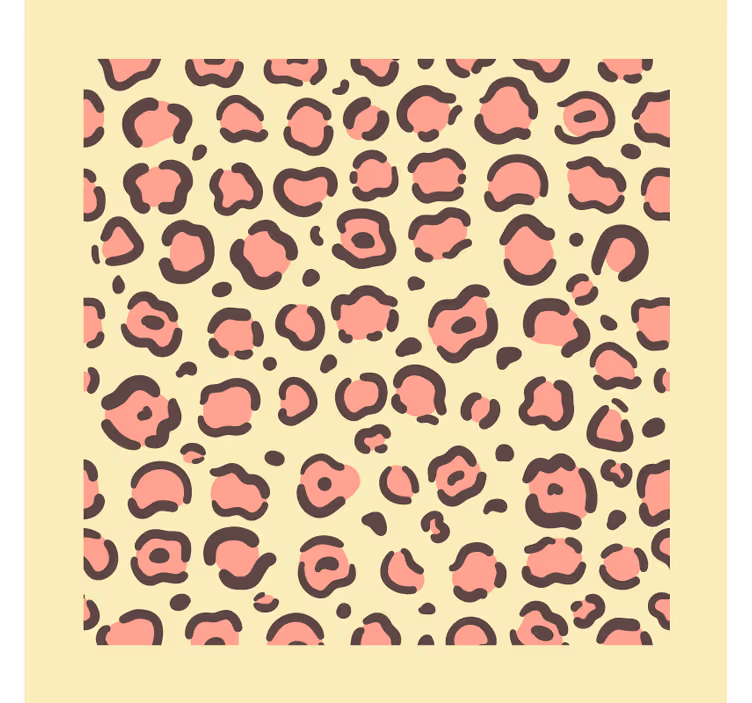 Bases para copos modernas com padrão de manchas de leopardo - TenStickers