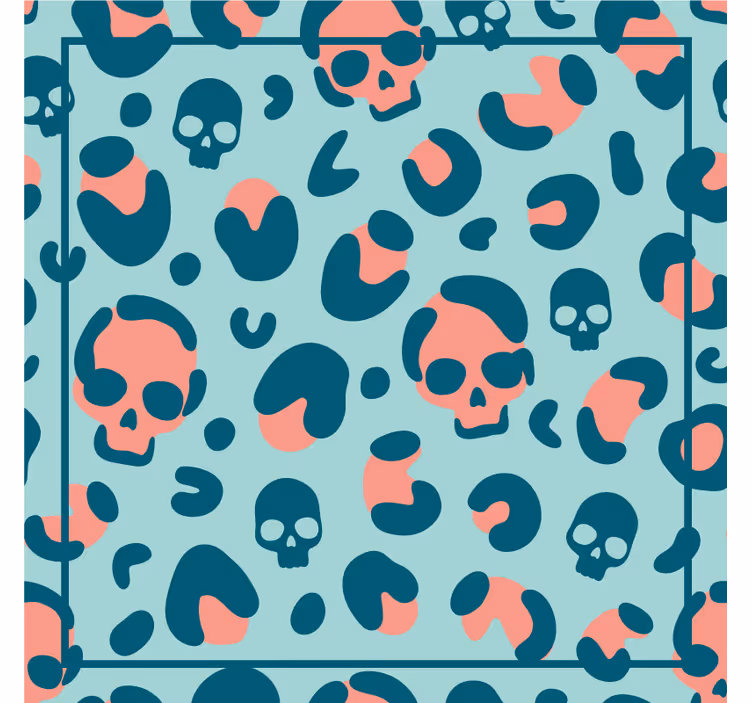 Bases para copos com geometria de caveira - TenStickers
