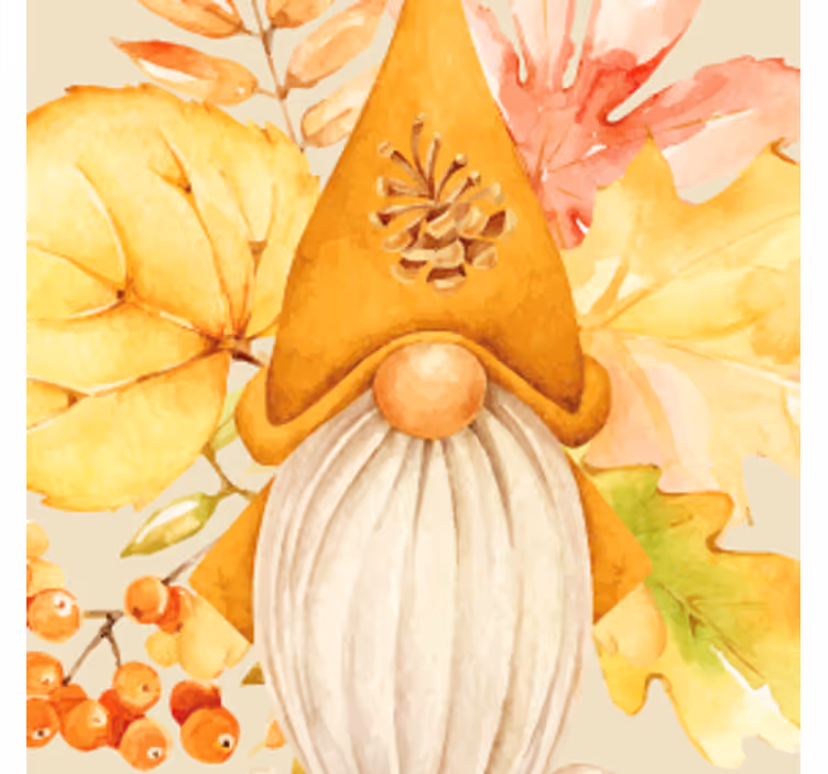 Base paracopos halloween design de gnomo outonal - TenStickers