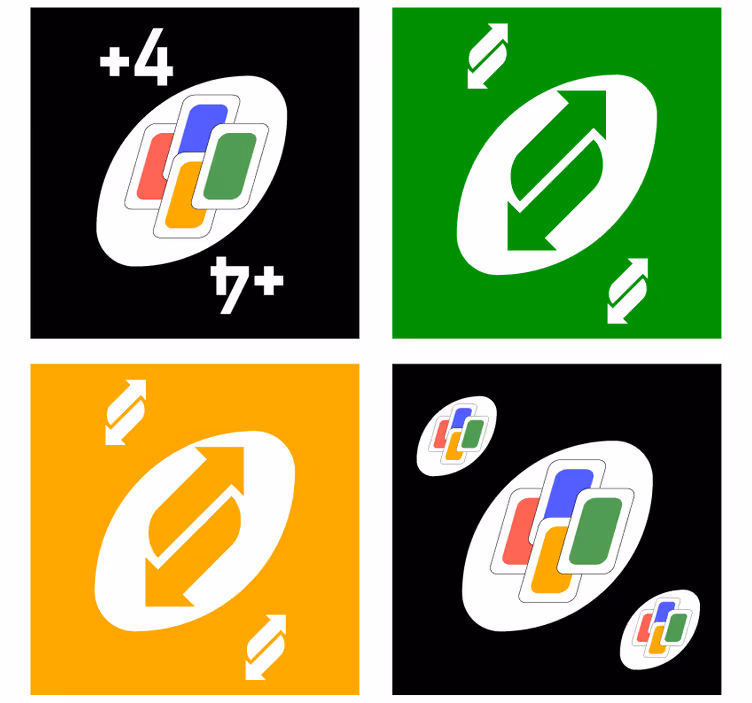 Bases para copos com motivos coloridos de cartão - TenStickers