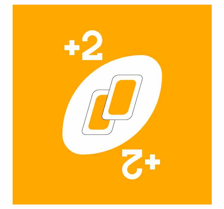 Bases para copos com duas formas interligadas e números - TenStickers