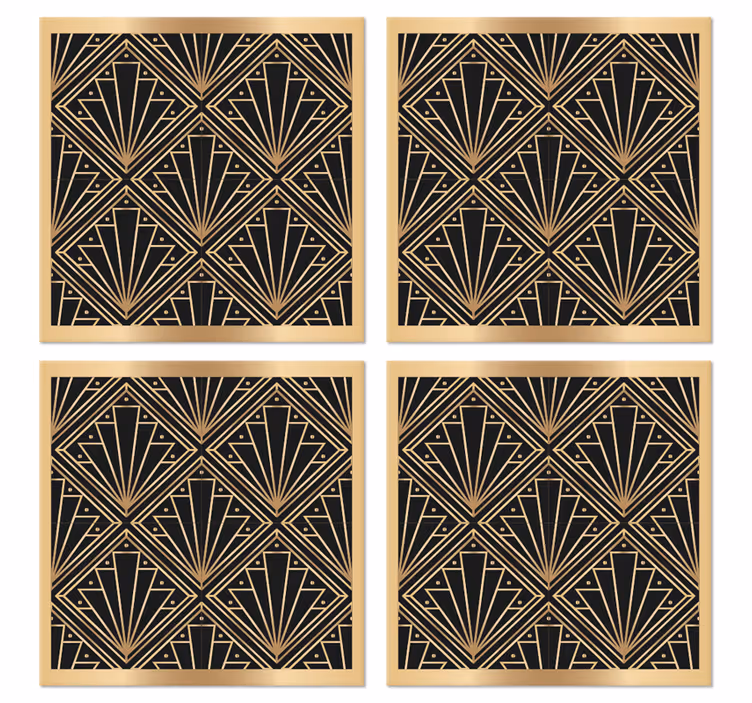 Bases para copos modernas Padrão romboide "art déco" - TenStickers