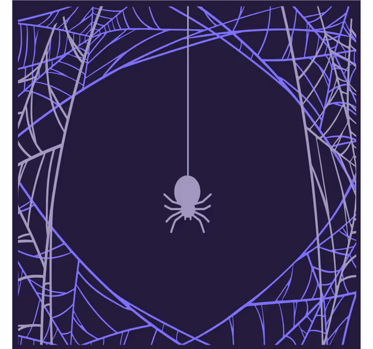 Base para copos halloween com estampa de teia de aranha - TenStickers