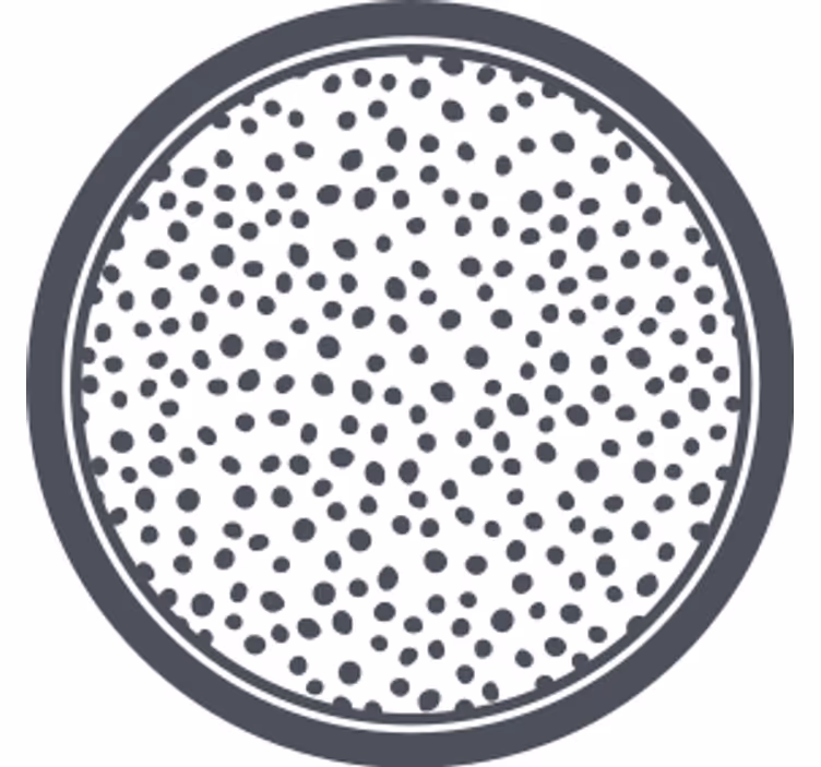 Bases para copos com padrão circular de bolinhas - TenStickers