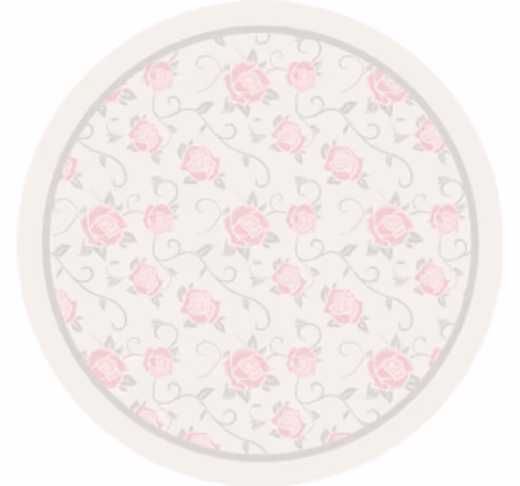 Bases para copos vintage com padrão floral vintage - TenStickers