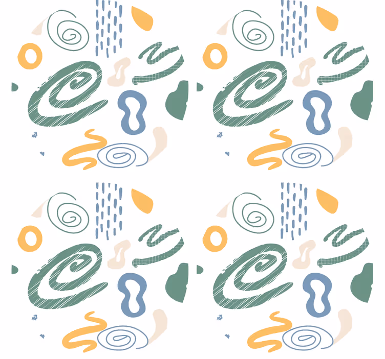 Bases para copos com padrões de redemoinho abstratos - TenStickers