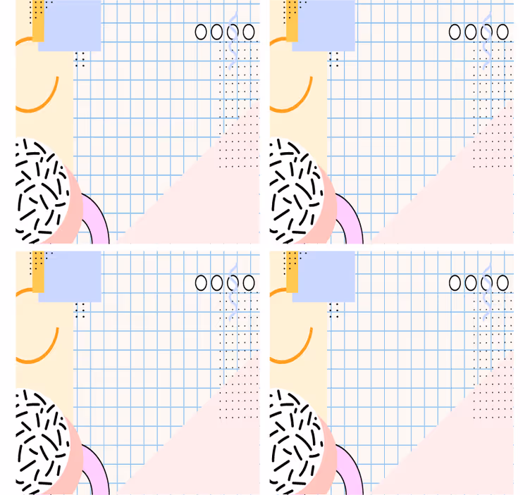 Bases para copos modernas com padrão geométrico - TenStickers