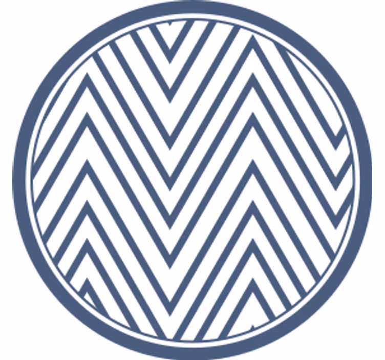 Bases para copos com superfície em padrão chevron - TenStickers