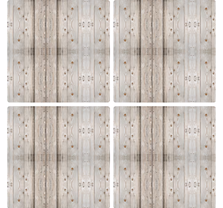 Bases para copos com textura de madeira - TenStickers