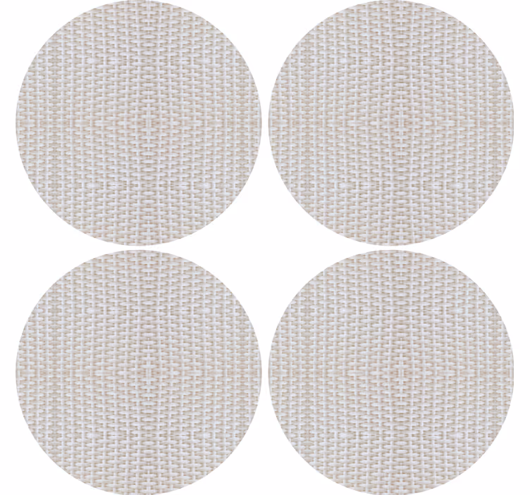 Bases para copos com superfície circular texturizada - TenStickers