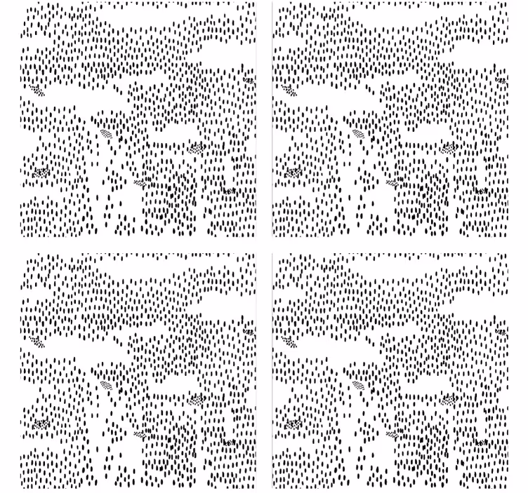Bases para copos padrão preto abstrato - TenStickers