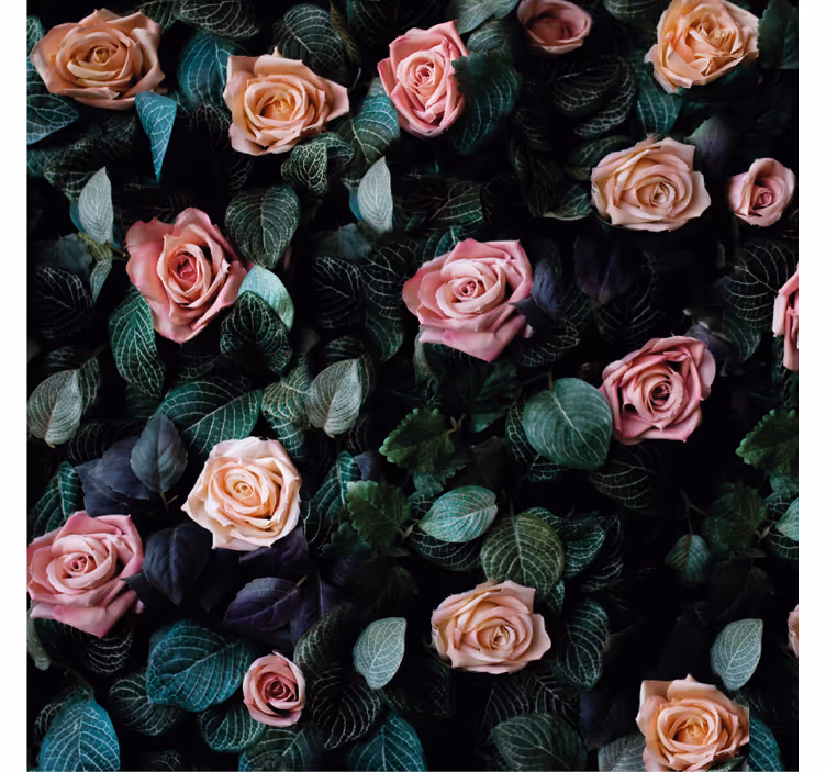 Bases para copos com estampa floral romântica - TenStickers