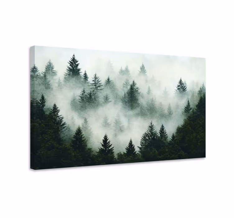 Quadro de paisage floresta enevoada - TenStickers