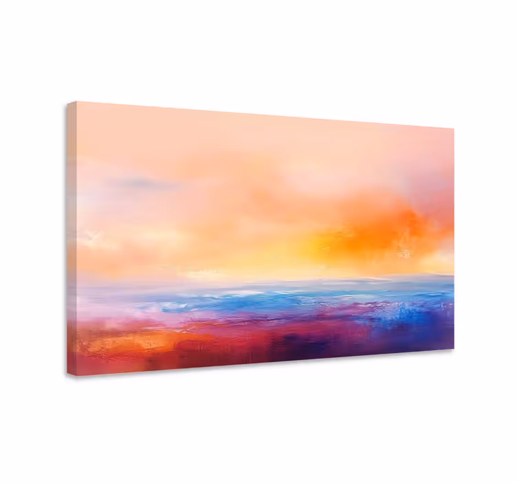 Quadro de paisage pôr do sol artístico - TenStickers
