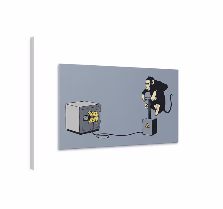 Quadro de arte detonador de macaco - TenStickers