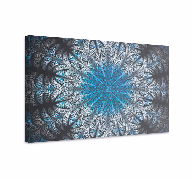 Quadro azul mandala nebulosa - TenStickers