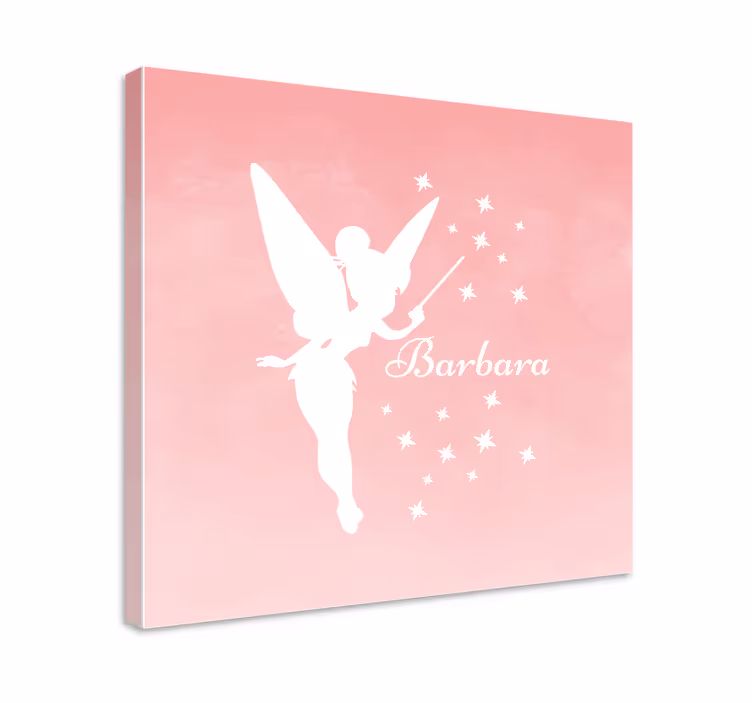 Quadro com nome Fada personalizada - TenStickers