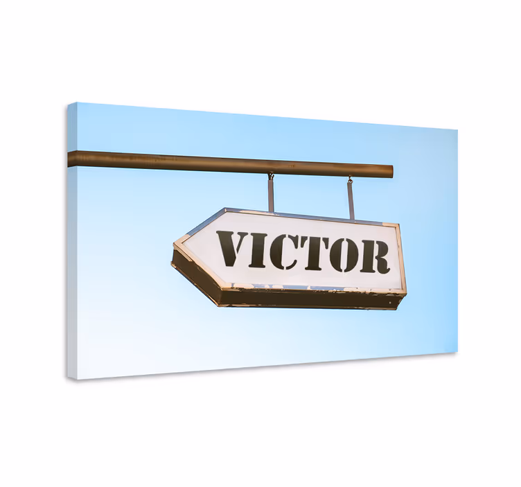 Quadro com nome Sinal personalizado - TenStickers