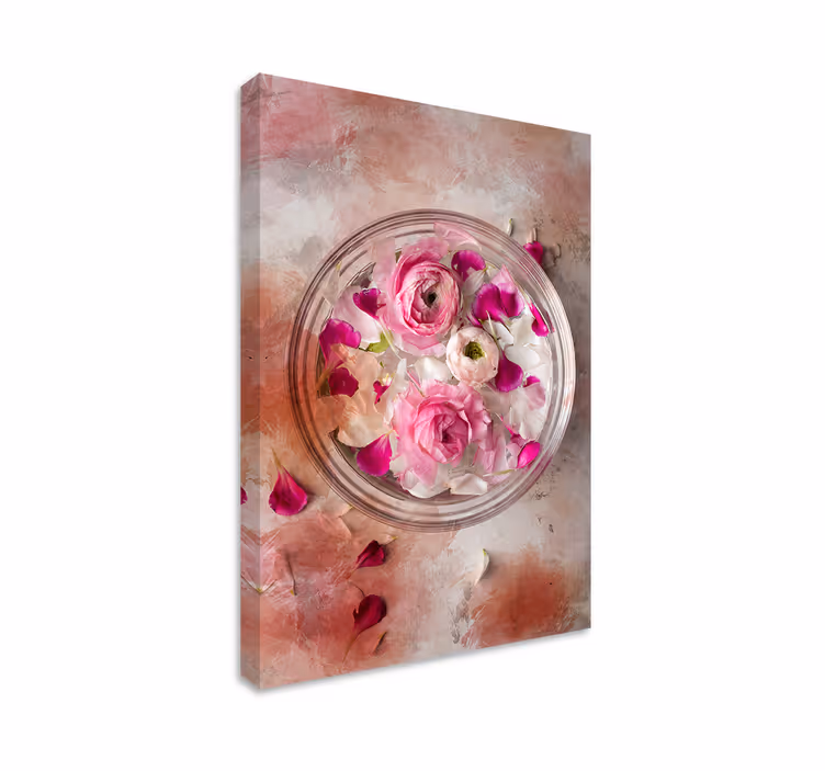 Quadro moderno Tigela floral 3d - TenStickers