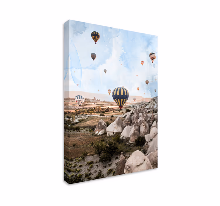 Quadro de paisage aventura de balão de ar quente - TenStickers
