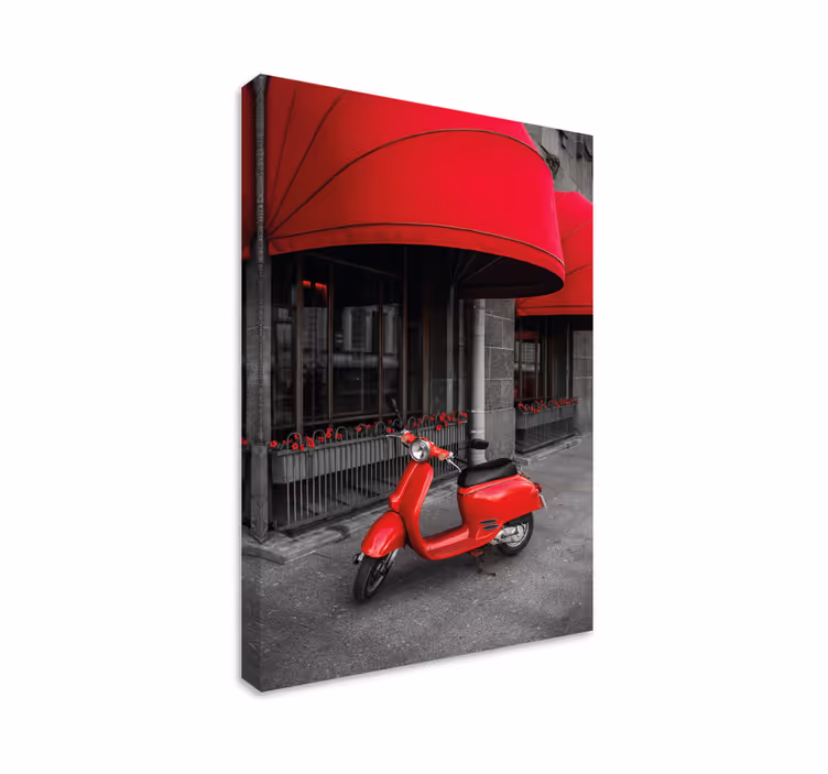 Quadro scooter de cor seletiva - TenStickers