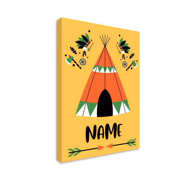 Quadro com nome Tenda personalizada - TenStickers