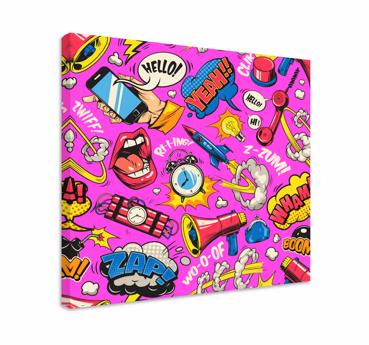 Quadro de arte Desenho animado brilhante - TenStickers
