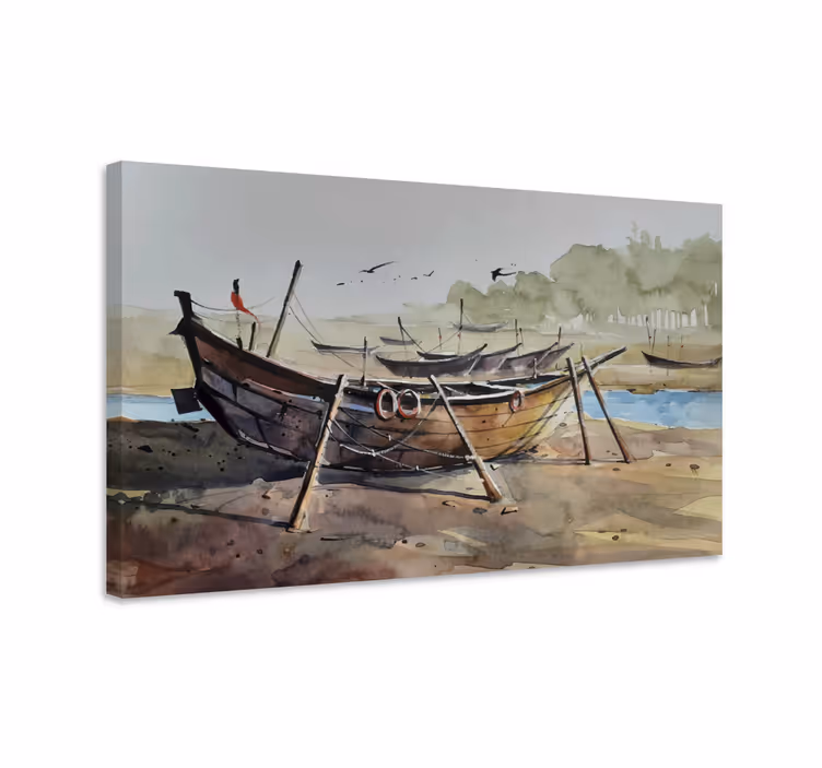 Quadro náutico Paisaje marino barca - TenStickers
