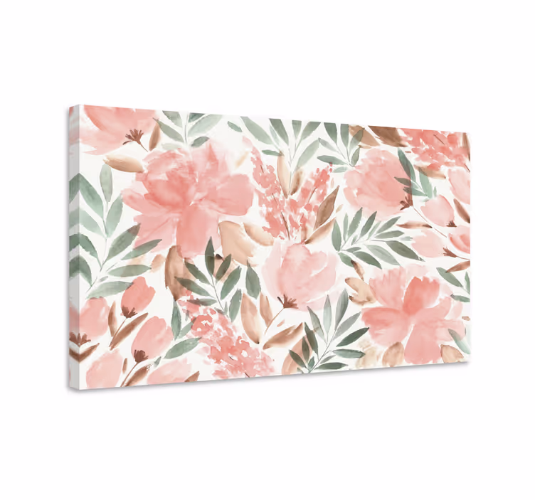 Quadro moderno Flores em aquarela - TenStickers