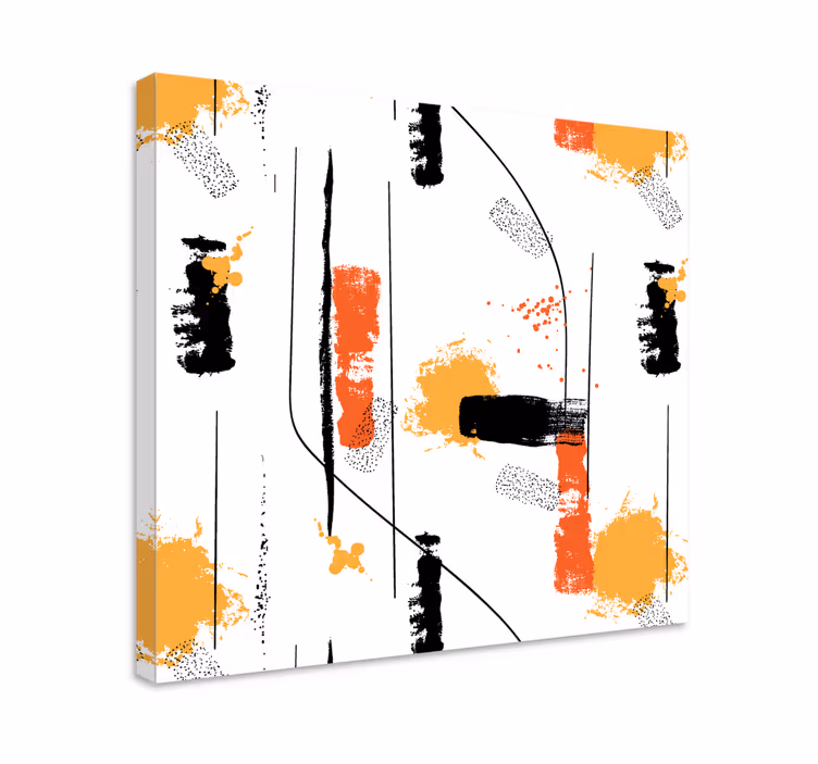 Quadro abstrato Arte abstrata linear - TenStickers