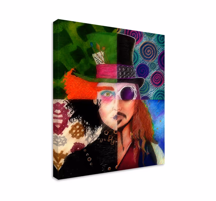 Quadros de personagens Personajes johnny depp - TenStickers