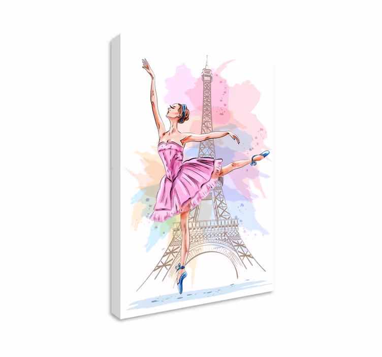 Quadro de bailarina Bailarinas com estrellas - TenStickers