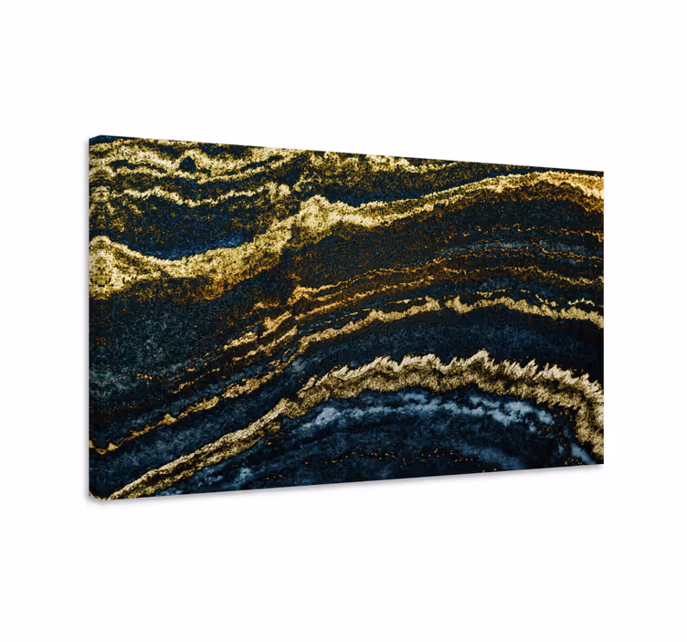Quadro 3D Ouro moderno 3d - TenStickers